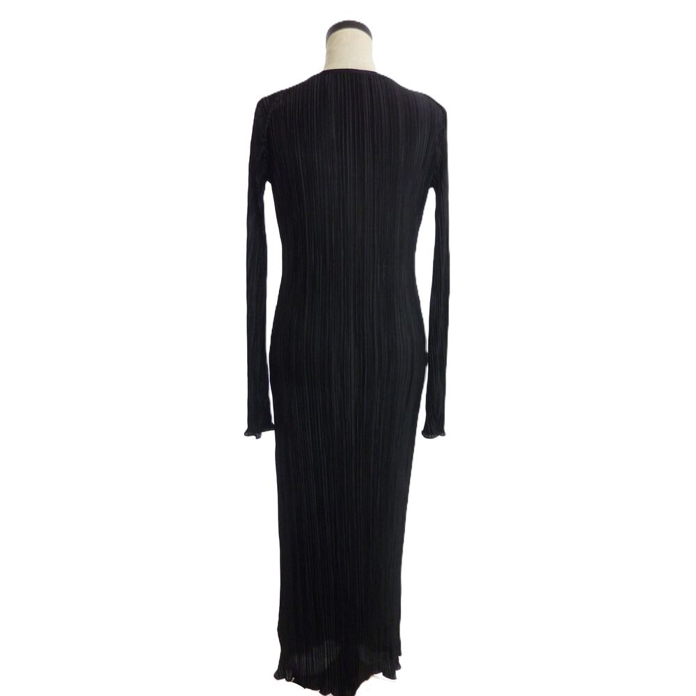 NWT Commense Pleated Maxi Dress in Black - Picture 3 of 7